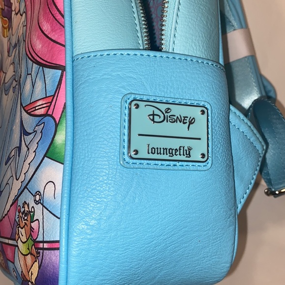 Loungefly faux-leather Cinderella Disney Backpack Gus Prince Bag - Picture 9 of 17